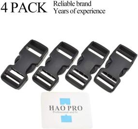 img 3 attached to 🔒 SGH Pro Quick Side Release Buckles - 1 Inch Wide Dual Adjustable, No Sewing Upgrade, Extra Thick and Extra Long - Perfect Fit for Thicker Straps - 4 Pack Clips Snaps - Heavy Duty Plastic Fasteners for Nylon Webbing, Boat Cover, Backpacks