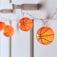 🏀 illuminate your space with 10 indoor led fairy string lights - basketball theme, battery operated logo