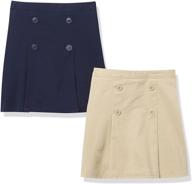 👧 adorable and versatile: the children's place girls' button skort — stylish comfort for your little princess! logo