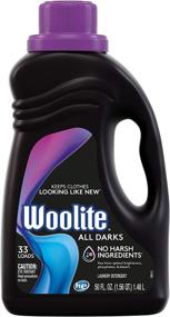 img 4 attached to Woolite All Darks Liquid Laundry Detergent - 33 Loads, 50 Fl Oz - Ideal for Dark 👕 & Black Clothes, Jeans - Compatible with Regular & HE Washers - Midnight Breeze Scent - Packaging May Vary