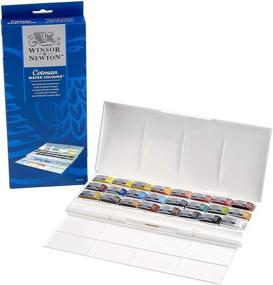 img 2 attached to Набор акварели Winsor & Newton 90533 Cotman для студии, 24 цельных годика