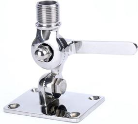 img 4 attached to 🛥️ Premium Stainless Steel Marine VHF Antenna Base Mount for Boats - Amarine Made