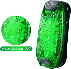 img 2 attached to 🔦 LED Safety Light Set - Clip-on Flashing Strobe Lights for Runners, Dog Walking, Biking - High Visibility Accessories for Helmets, Reflective Gear, and Bike Tail Light