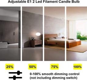 img 2 attached to Dimmable Equivalent Lighting Chandelier by IIDEE