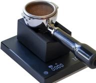 🔒 premium timemore portafilter stand espresso coffee tamper mat: stainless steel with silicone coating logo