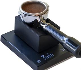 img 4 attached to 🔒 Premium Timemore Portafilter Stand Espresso Coffee Tamper Mat: Stainless Steel with Silicone Coating