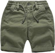 🩳 qlz summer casual beach shorts: trendy boys' apparel for a stylish and comfy look logo