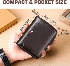 img 1 attached to HUANLANG Wallet Blocking Wallets Leather Men's Accessories for Wallets, Card Cases & Money Organizers