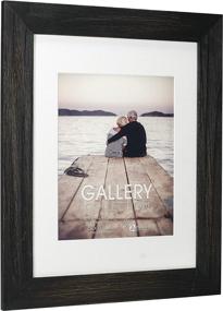 img 3 attached to Malden 11x14 Distressed Wood Picture Frame: Display 8x10 Photos, Black