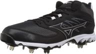 ⚾️ mizuno dominant metal baseball cleats with 9 spike design logo
