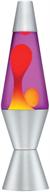 lava lamp original brand 20 oz: captivating yellow wax with mesmerizing purple liquid! logo