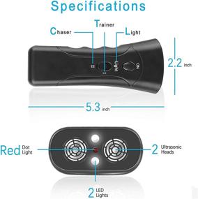 img 3 attached to 🐶 Ultrasonic Dog Chaser 3-in-1 Device: Sonic Behavior Trainer, Anti Bark, Stop Barking - Ideal for Medium to Large Dogs