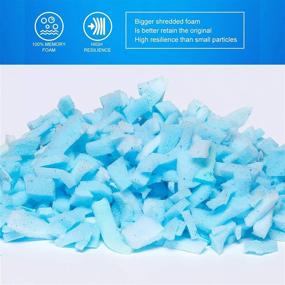 img 3 attached to 🪑 COYMOS Shredded Memory Foam Filling: Gel-Infused 10 lb Refill for Bean Bags, Poufs, Pillows, Dog Beds, Chairs, Cushions, and Crafts