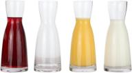 🍷 lily's home mini glass wine decanters - ideal for dinner parties, wine tastings, and gifts (10 oz. each, set of 4) логотип