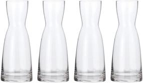 img 2 attached to 🍷 Lily's Home Mini Glass Wine Decanters - Ideal for Dinner Parties, Wine Tastings, and Gifts (10 oz. Each, Set of 4)