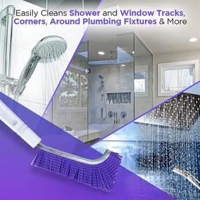 img 2 attached to 🧽 Efficiently Clean Narrow Spaces and Hard-to-Reach Corners with Fuller Brush Shower Track & Grout Brush - Heavy Duty Scrubbing Tool with Stiff Bristles