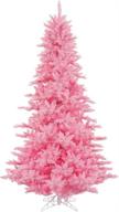 🎄 vickerman 3' pink fir artificial christmas tree with 100 pink lights: a festive and vibrant addition to your holiday décor logo