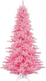 img 1 attached to 🎄 Vickerman 3' Pink Fir Artificial Christmas Tree with 100 Pink Lights: A Festive and Vibrant Addition to your Holiday Décor