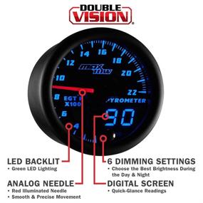 img 2 attached to MaxTow Double Pyrometer Exhaust Temperature Interior Accessories for Gauges