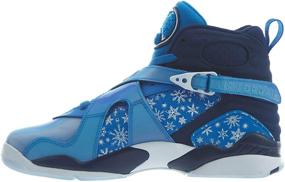 img 2 attached to Cobalt Blaze Air Jordan 8 Retro: Stylish Big Kid's Shoe by Nike - 305368-400