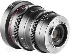 img 1 attached to 🎥 Meike 16mm T2.2 MFT Mount Cinema Lens for M43 Micro Four Thirds Cameras and BMPCC 4K Cinema Camera - Manual Focus, Wide Angle Fixed Prime