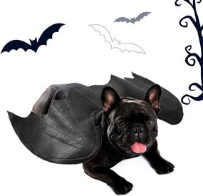 img 1 attached to 🦇 PAWZ Road Halloween Bat Pet Costume: Spooky Attire for Dogs and Cats from XS to Large