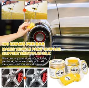 img 3 attached to Newruiheng Car Clay Bar 8 Packs 800g - Premium Grade Clay Bars for Detailing, Magic Clay Bar Cleaner with Powerful Cleaning and Adsorption Capacity - Ideal for Car, RV, Boat, Bus, Glass Cleaning (Yellow-8 Packs)