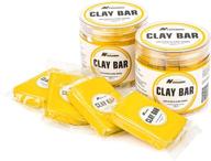 newruiheng car clay bar 8 packs 800g - premium grade clay bars for detailing, magic clay bar cleaner with powerful cleaning and adsorption capacity - ideal for car, rv, boat, bus, glass cleaning (yellow-8 packs) logo