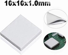 img 1 attached to Wathai Off 🔥 White 10x10x1mm Silicone Heatsink Pad