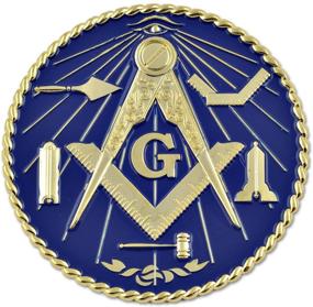 img 1 attached to Working Tools Round Masonic Emblem Exterior Accessories