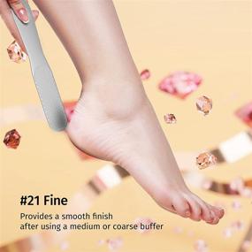 img 3 attached to 👣 Diamancel Luxury Diamond Foot Buffer – #21 FINE Grit File: Achieve a Smooth Finish & Perfect Pedicure