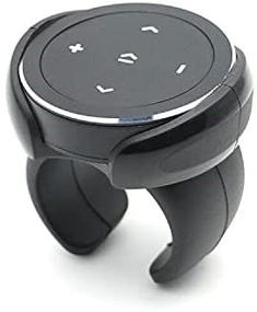 img 3 attached to 📲 YuYue Электронная кнопка управления для удаленного селфи Bluetooth для автомобиля мотоцикла рулевого колеса музыки, запуск Siri, iPhone и Android, с креплением