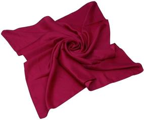 img 1 attached to Elegant Large Solid Color Square Women's Accessories in Scarves & Wraps