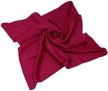 elegant large solid color square women's accessories in scarves & wraps logo