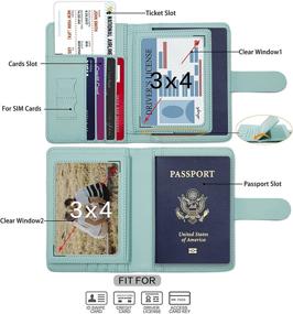 img 2 attached to 📔 Melsbrinna Waterproof Passport Holder: Ultimate Travel Accessory for Secure Document Protection