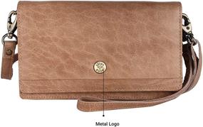 img 2 attached to LEDERBUCK Leather Smartphone Crossbody Wristlet: Stylish Handbags & Wallets in Wristlet Style for Women