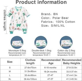 img 2 attached to 👶 BN Infant Long Sleeve Sleep Sack Cotton: Warm and Comfy Unisex Wearable Blanket (6M-5T)