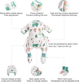 img 1 attached to 👶 BN Infant Long Sleeve Sleep Sack Cotton: Warm and Comfy Unisex Wearable Blanket (6M-5T)