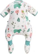 👶 bn infant long sleeve sleep sack cotton: warm and comfy unisex wearable blanket (6m-5t) логотип