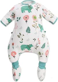 img 4 attached to 👶 BN Infant Long Sleeve Sleep Sack Cotton: Warm and Comfy Unisex Wearable Blanket (6M-5T)