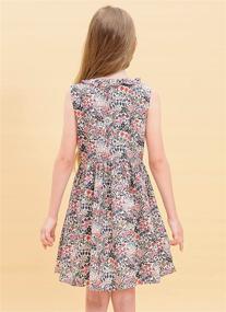 img 3 attached to Floral Sleeveless Sundress for Girls - Maoo Garden Clothing