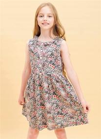 img 1 attached to Floral Sleeveless Sundress for Girls - Maoo Garden Clothing