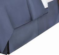 🛏️ blue jean queen bed skirt, belles & whistles lev27618bljn03 logo