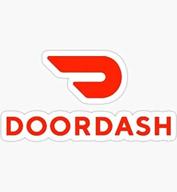 doordash red sticker graphic windows logo