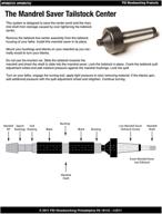 🔄 enhanced seo: psi woodworking pkmsts1 live tailstock mandrel saver - #1 morse taper logo