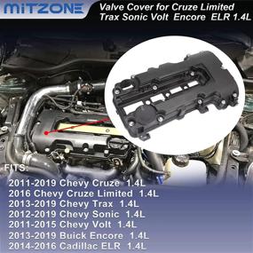 img 2 attached to 🚗 MITZONE Engine Valve Cover Kit with Gaskets, Bolts, Oil Filler Cap - Compatible with 2011-2019 Chevrolet Cruze, Sonic, Volt, Trax, Buick Encore, Cadillac ELR 1.4L Turbo - Replace# 55573746, 25198498, 264-968