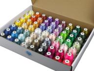 simthread 63 brother colors polyester embroidery thread kit 40 weight for brother babylock janome singer pfaff husqvarna bernina embroidery and sewing machines 550y logo