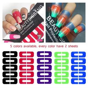 img 3 attached to 💅 Protective Nail Polish Shields - 100 Disposable Peel Off Stickers for Nail Art, Stamping & Manicures - BeautyBigBang