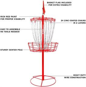 img 3 attached to Enhance Your Disc Golf Skills with the Remix Double Chain Practice Basket - Pick Your Favorite Color!