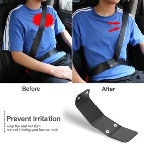 img 2 attached to HouNa Seatbelt Protector Automotive Positioner